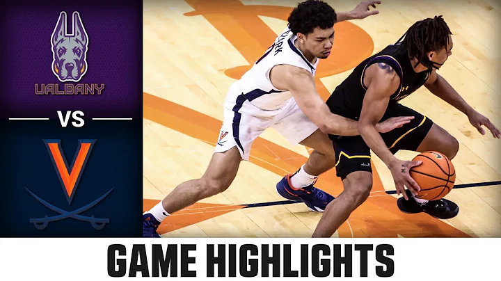 UAlbany vs. Virginia Men's Basketball Highlights (...