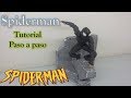Como hacer a spiderman con su traje de sigilo / How to make spiderman in clay