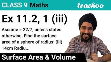 Ex 11.2, 1 (iii) Class 9 - Find surface area of sphere of radius 14 cm - Teachoo