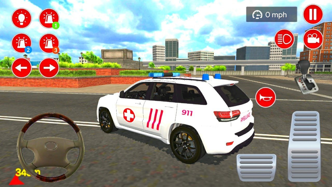 Mobil Ambulance Membawa Korban Kecelaka'an - Car Racing Ambulance ...