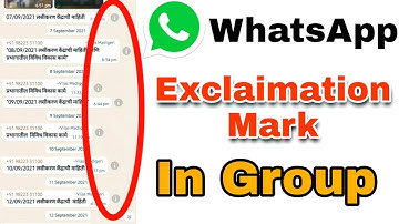 What Is Exclamation Mark In WhatsApp Group Chat Means