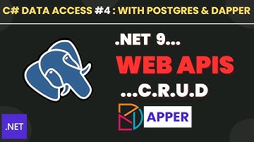 Creating RESTful APIs with dotnet 9, Dapper and PostgreSQL
