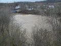 Swift-flowing Blue River at Milltown, Indiana on March 18, 2013