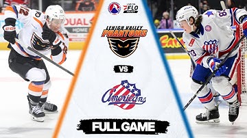 AHL Free Live Stream - Lehigh Valley Phantoms vs Rochester Americans | FloHockey