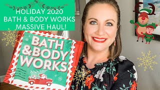 HUGE BATH AND BODY WORKS HOLDIAY 2020 HAUL // BATH AND BODY WORKS CHRISTMAS CANDLE HAUL // XMAS 2020