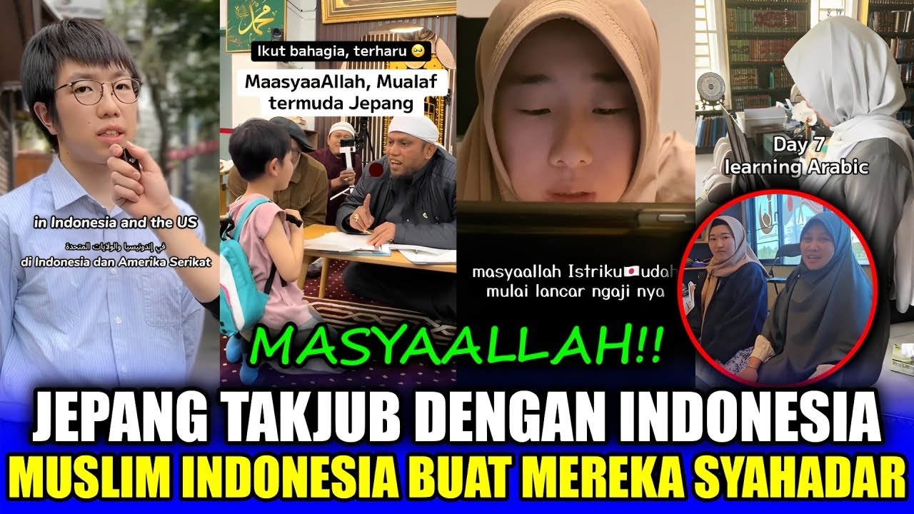 AWALNYA TAK PERCAYA TUHAN‼️Warga Jepang Ini Luluh Setelah Melihat Ketulusan Umat Islam Indonesia!