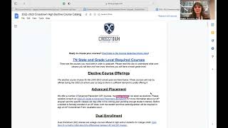 Current XTH 10th Grade/Rising 12th Grade Course Selection Video for '22-'23 School Year