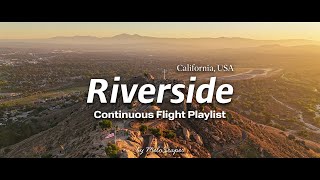 Riverside Sunset Flight | Drone Flight with Chill Music | Continuous Flight Playlist | 4K60 HDR