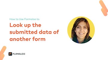 How to look up the submitted data of another form