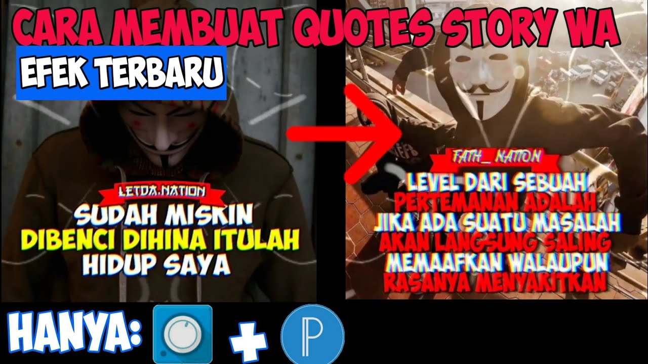 Cara membuat quotes efek terbaru - YouTube
