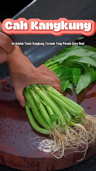 Stir-fried water spinach #homerecipes #food #indonesianfood #cooking #foodpreparation #homecookin...