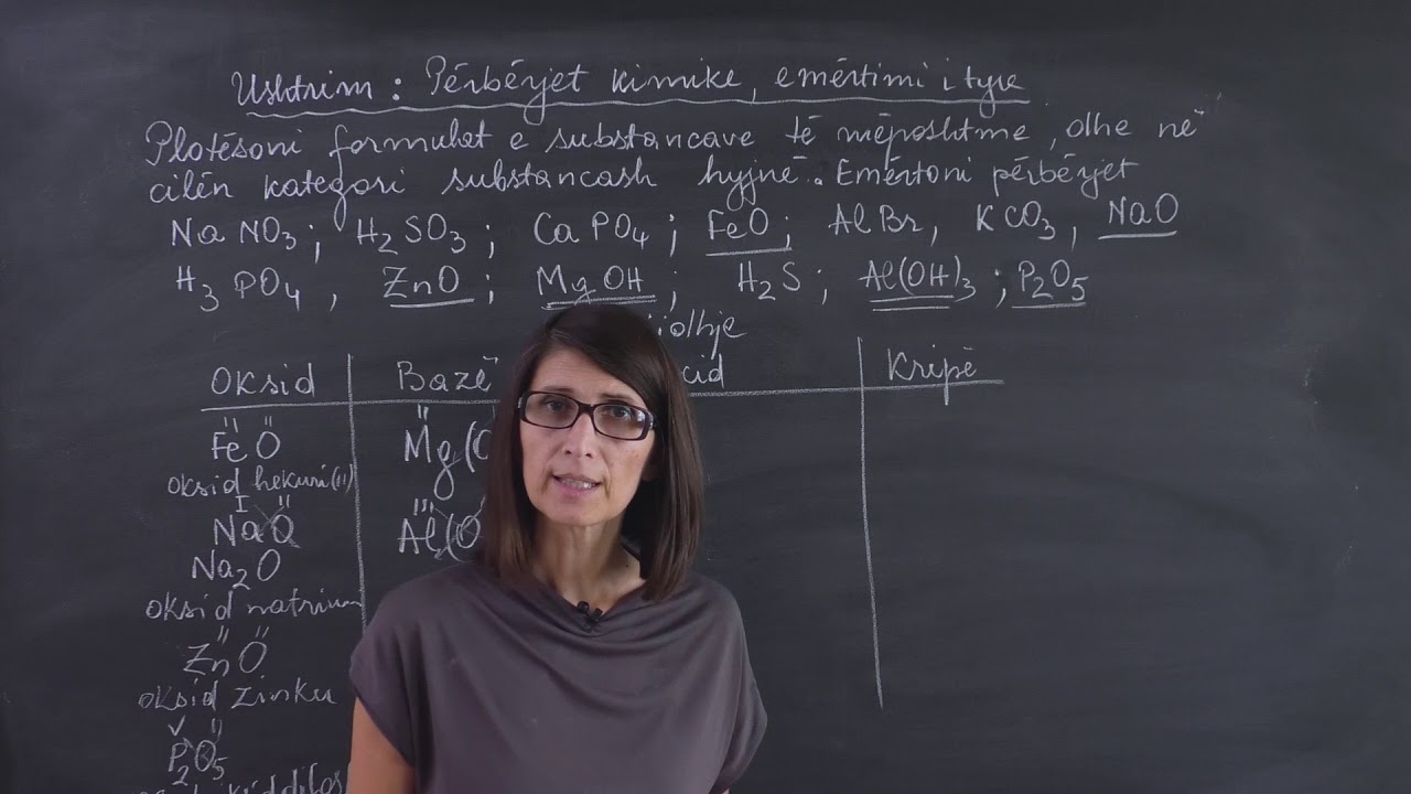 200K   Ushtrim Perberjet kimike, emertimi i tyre