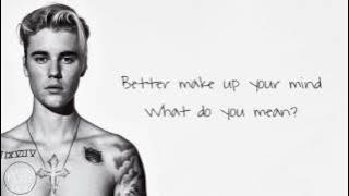 Justin Bieber - What Do You Mean? (Acoustic Lyric Version)