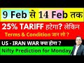 Nifty Prediction for tomorrow I US-India Trade Deal I US IRAN WAR I BIG BREAKING I STOCKMARKET NEWS