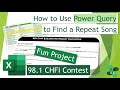Excel Power Query Project: Track CHFI’s Repeating Song (With Data From The Web)