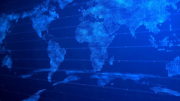 Digital World Map Background 01 Motion Graphics