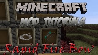 Minecraft 1.4.7 - How To Install The Rapid Fire Bow Mod
