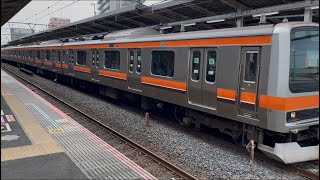 E231系0番台MU43編成が各駅停車南船橋行きとして南浦和駅6番線から発車するシーン (1265E) 2026.7.24.12:43