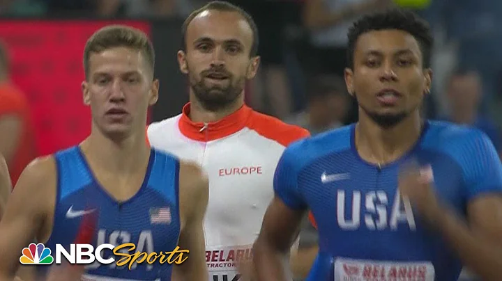Allyson Felix runs 400m leg in heartstopping mixed...