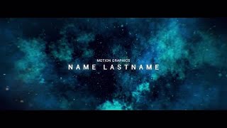 Space Trailer Titles After Effects Templates