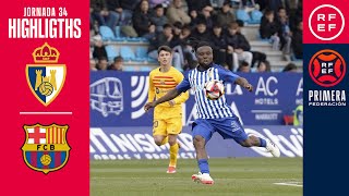 Resumen #PrimeraFederación | SD Ponferradina 1-3 FC Barcelona Atlètic | Jornada 34, Grupo 1