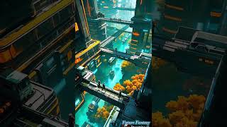 🚀 Futuristic Smart City : Next-Gen Sci-Fi Metropolis ! 🌆✨ #shorts #cyberpunk #flyingcars