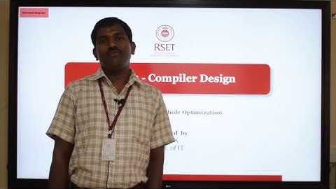 CS304 Compiler Design   Peephole Optimization