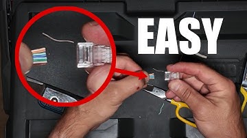 How To CRIMP and TEST RJ45 CAT6 ethernet cable (BEST WAY)