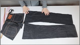 청바지 리폼 버리지 말고 활용하기 1탄 / 보면 후회하지 않을 거예요!! Don't throw away your jeans and use them. Diy reform jeans