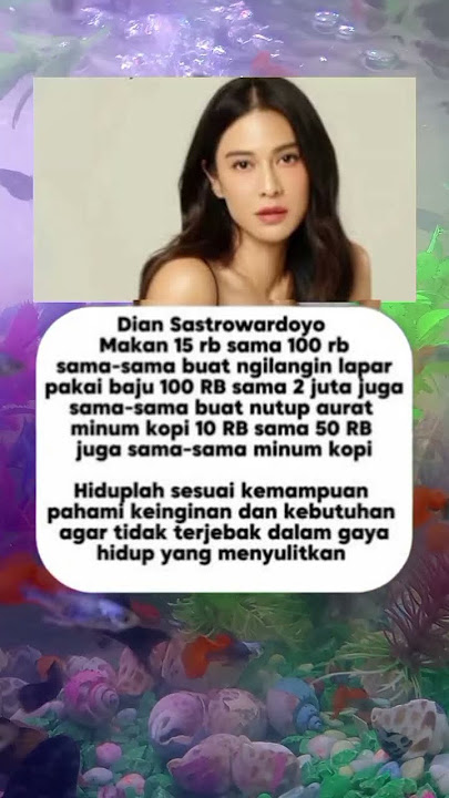 dian Sastrowardoyo hiduplah sesuai kemampuan !!!!!