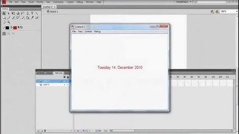 Display Date, Day, Year and Month in Flash