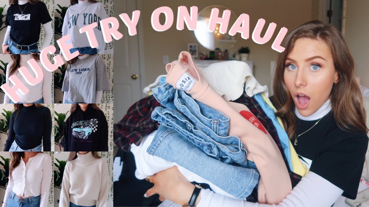 HUGE SPRING & WINTER TRY ON HAUL | BRANDY MELVILLE, URBAN OUTFITTERS ...