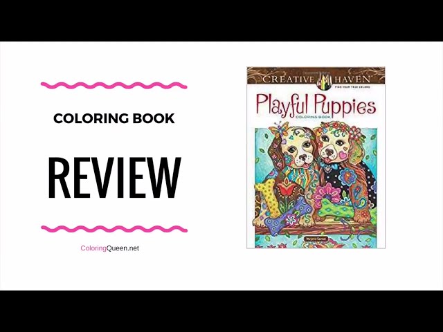 Creative Haven Playful Puppies Coloring Book [Book]