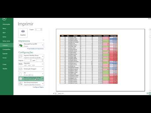 Vídeo: Como Imprimir Uma Tabela