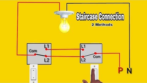 Staircase Wiring || Staircase Wiring Connection Diagram With Two Way Switch || It