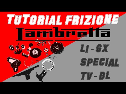 Montaggio frizione e pignone Lambretta LI + Special + SX + TV + DL - 125/150/175/200cc