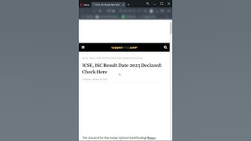 🔥ICSE/ISC Results 2023 Date Declared: Check Here🔥
