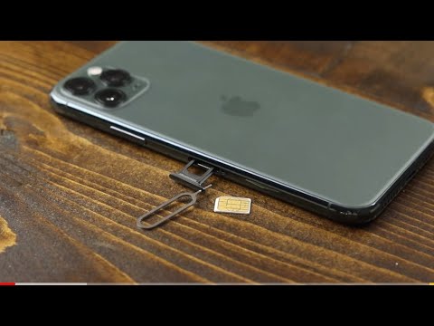 How to insert the SIM card in iPhone 11 pro - YouTube