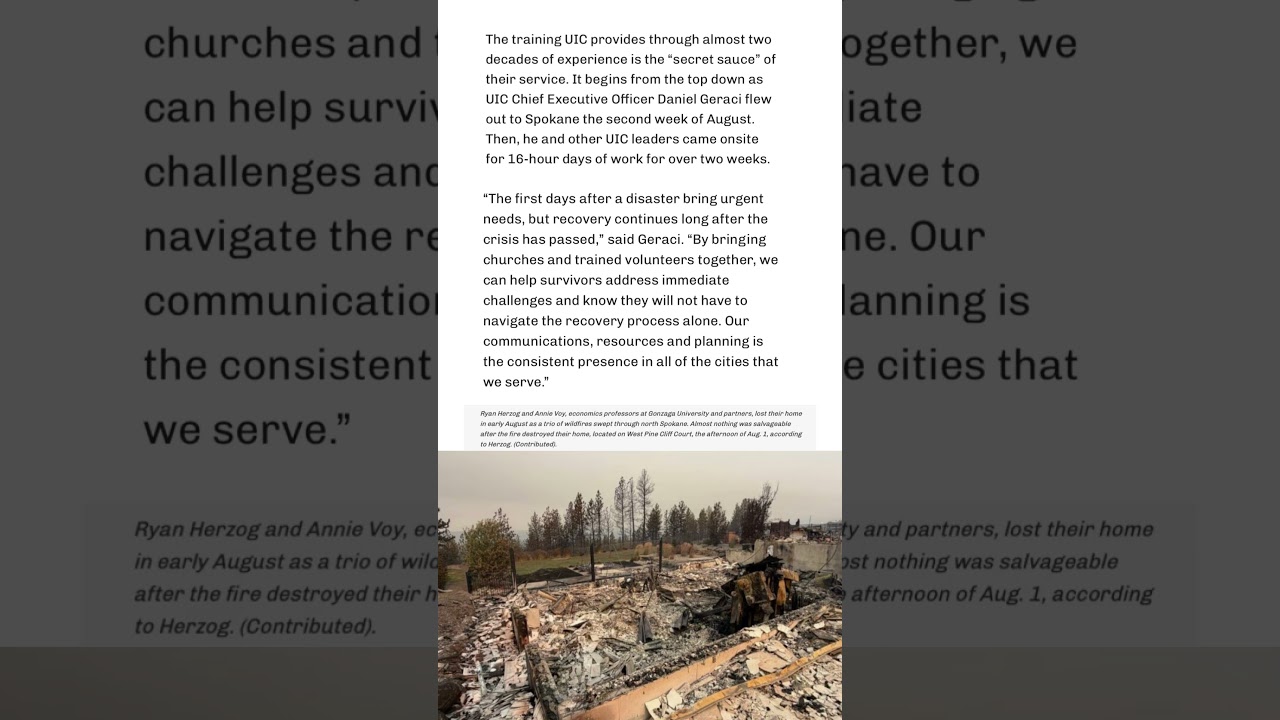 United in Crisis establishes Spokane chapter to help with fire recovery