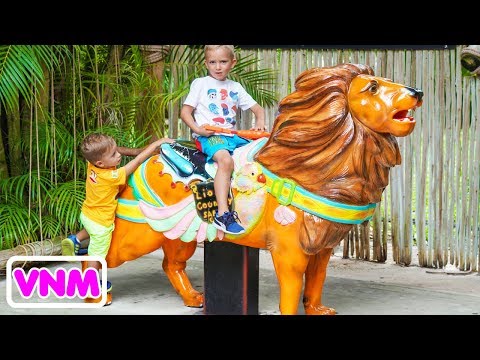 Thời gian vui chơi của Vlad và Nikita Kids trong Safari Park