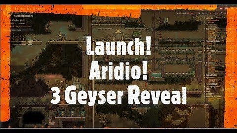 Aridio! part 9 - 3 Geyser Reveal - Oxygen Not Included
