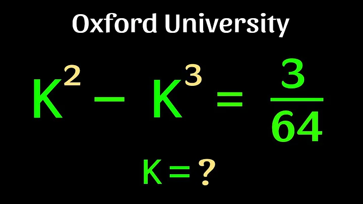 A very tricky Oxford University Admission Algebra Exam | Entrance Aptitude Test | Find k!!