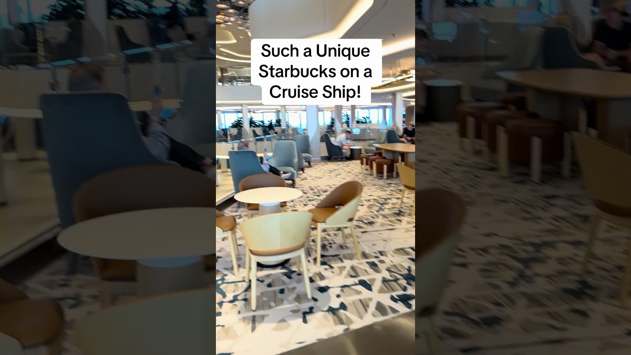 Such a Unique Starbucks on an NCL Cruise Ship!