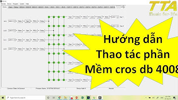 Hướng dẫn cơ bản phần mềm crossover db4008