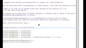 What is ArrayIndexOutOfBoundsException