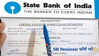 Sbi Life Certificates To Be Submitted By Pensioner Form Kaise Bhare Sbi Pensioner Form Kaise Bhare