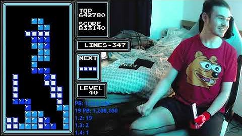 MY FIRST LEVEL 40 IN NES TETRIS