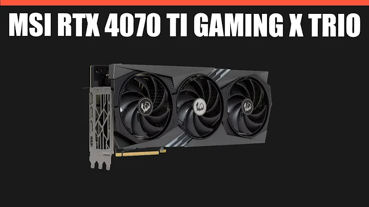 Descubre la Potencia: MSI RTX 4070 Ti GAMING X TRIO