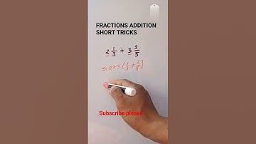 FRACTIONS MIXED ADDITION  SHORT TRICKS #fractionaddition #maths #mathshorts #magic #shorts #short