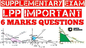 Linear programming 6 marks fix Questions || LPP Class12 maths|| LPP 6 marks important questions 2023